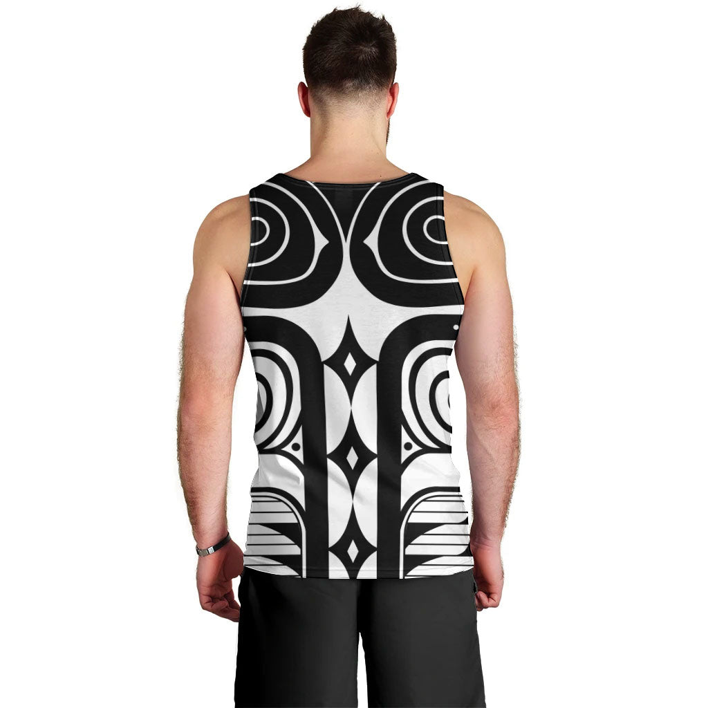 Japan Indigenous Jomon Tattoo Inspiration Men Tank Top White Version