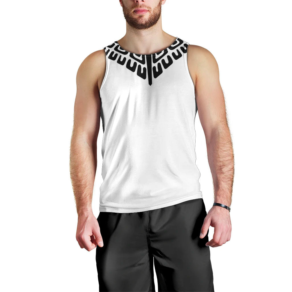 Japan Indigenous Jomon Tattoo Inspiration Men Tank Top White Version