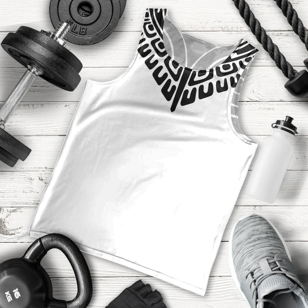 Japan Indigenous Jomon Tattoo Inspiration Men Tank Top White Version