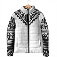 Japan Indigenous Jomon Tattoo Inspiration Padded Jacket White Version