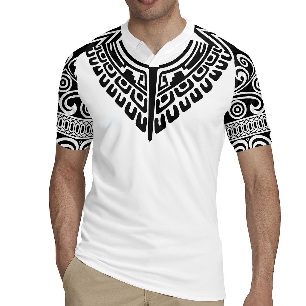 Japan Indigenous Jomon Tattoo Inspiration Rugby Jersey White Version