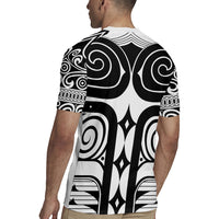 Japan Indigenous Jomon Tattoo Inspiration Rugby Jersey White Version