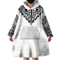 Japan Indigenous Jomon Tattoo Inspiration Wearable Blanket Hoodie White Version