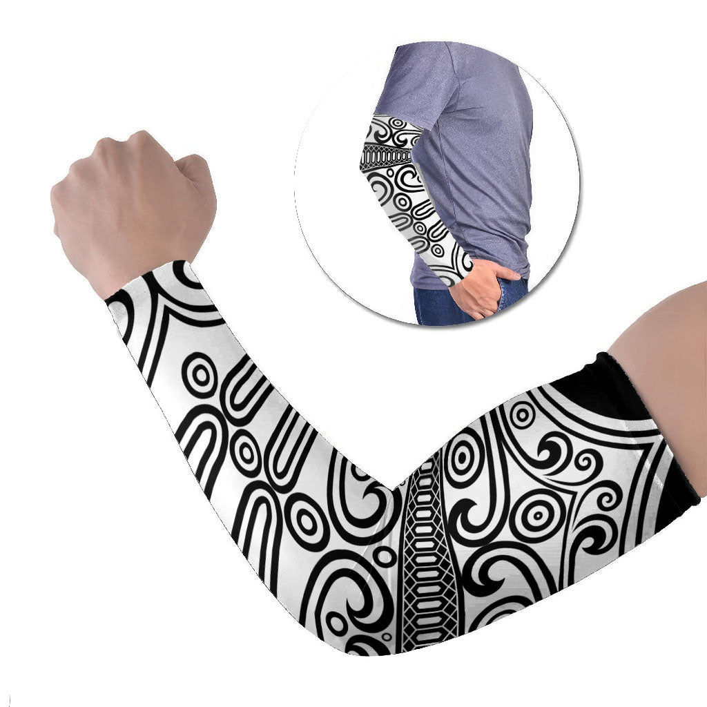 Japan Indigenous Jomon Tattoo Inspiration Arm Sleeves Black Version