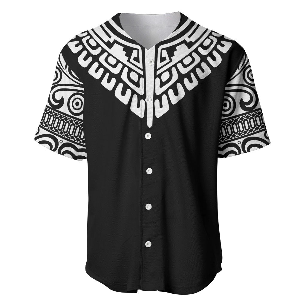 Japan Indigenous Jomon Tattoo Inspiration Baseball Jersey Black Version