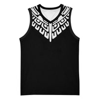 Japan Indigenous Jomon Tattoo Inspiration Basketball Jersey Black Version