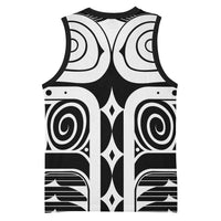 Japan Indigenous Jomon Tattoo Inspiration Basketball Jersey Black Version