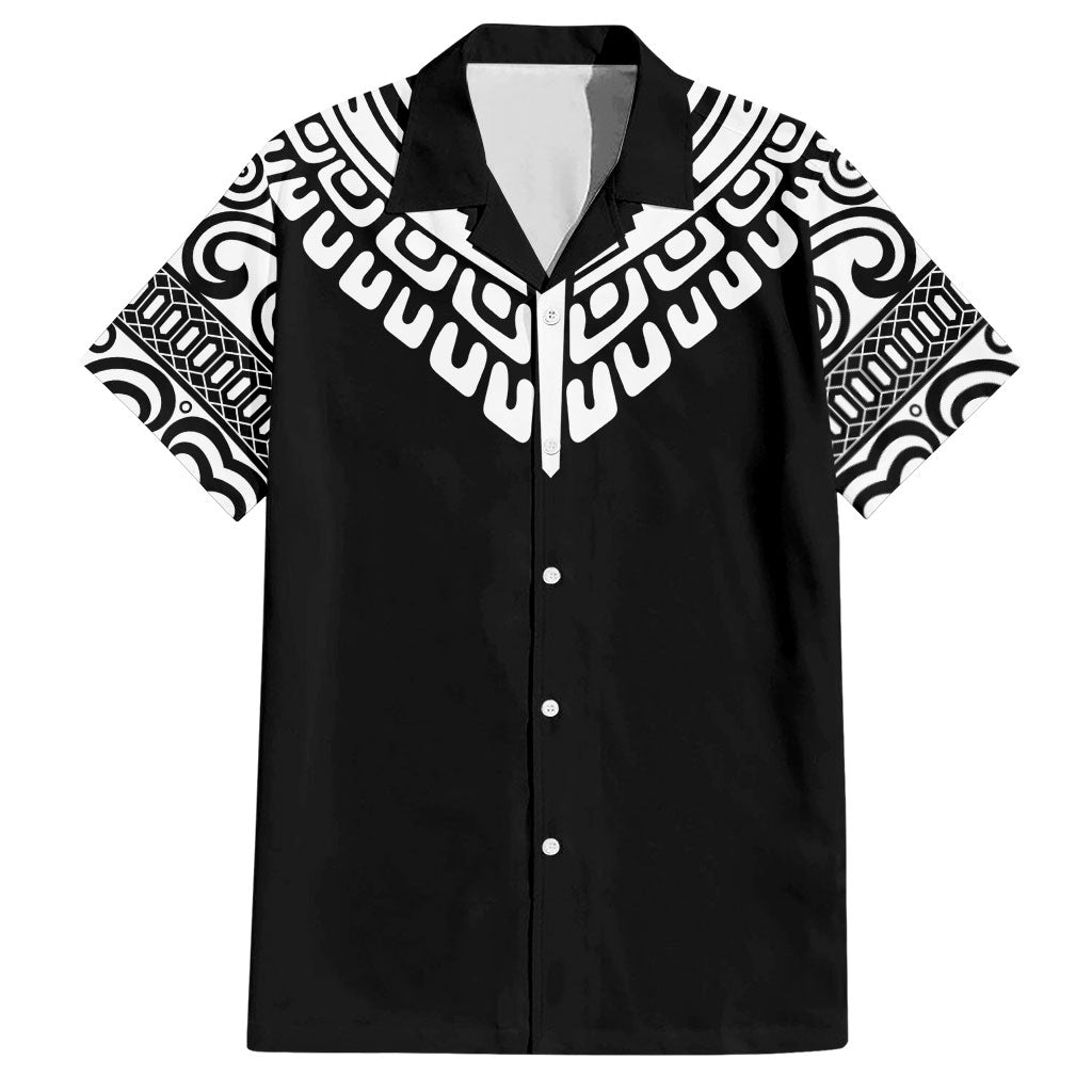 Japan Indigenous Jomon Tattoo Inspiration Hawaiian Shirt Black Version