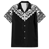 Japan Indigenous Jomon Tattoo Inspiration Hawaiian Shirt Black Version