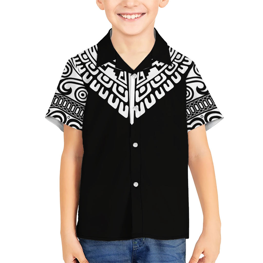 Japan Indigenous Jomon Tattoo Inspiration Hawaiian Shirt Black Version