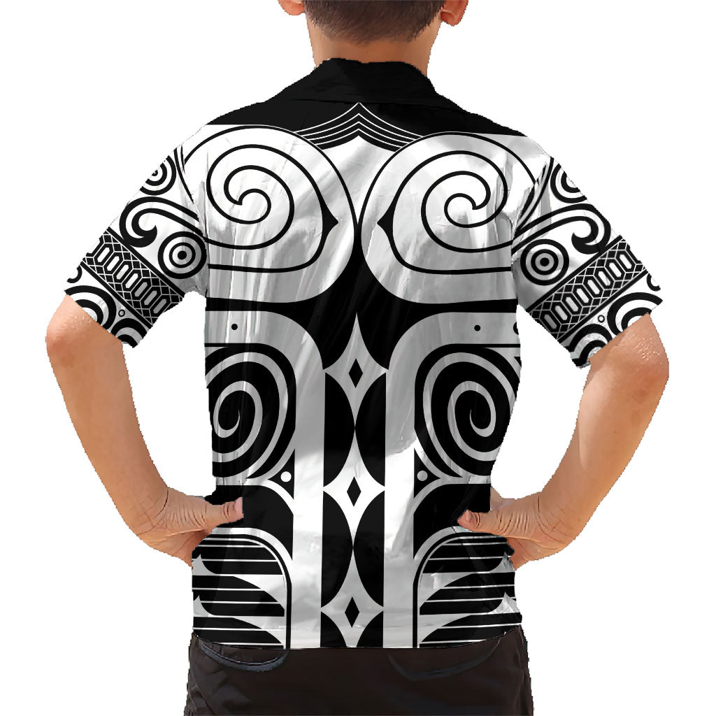 Japan Indigenous Jomon Tattoo Inspiration Hawaiian Shirt Black Version