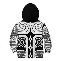 Japan Indigenous Jomon Tattoo Inspiration Kid Hoodie Black Version