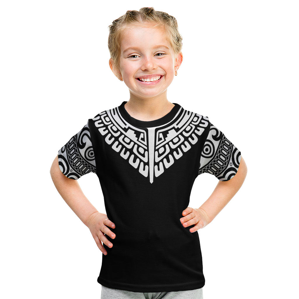 Japan Indigenous Jomon Tattoo Inspiration Kid T Shirt Black Version