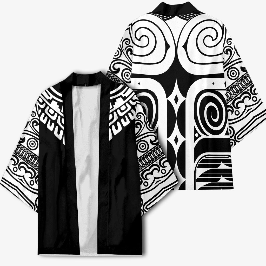 Japan Indigenous Jomon Tattoo Inspiration Kimono Black Version