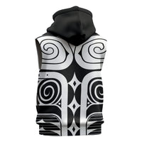 Japan Indigenous Jomon Tattoo Inspiration Sleeveless Hoodie Black Version