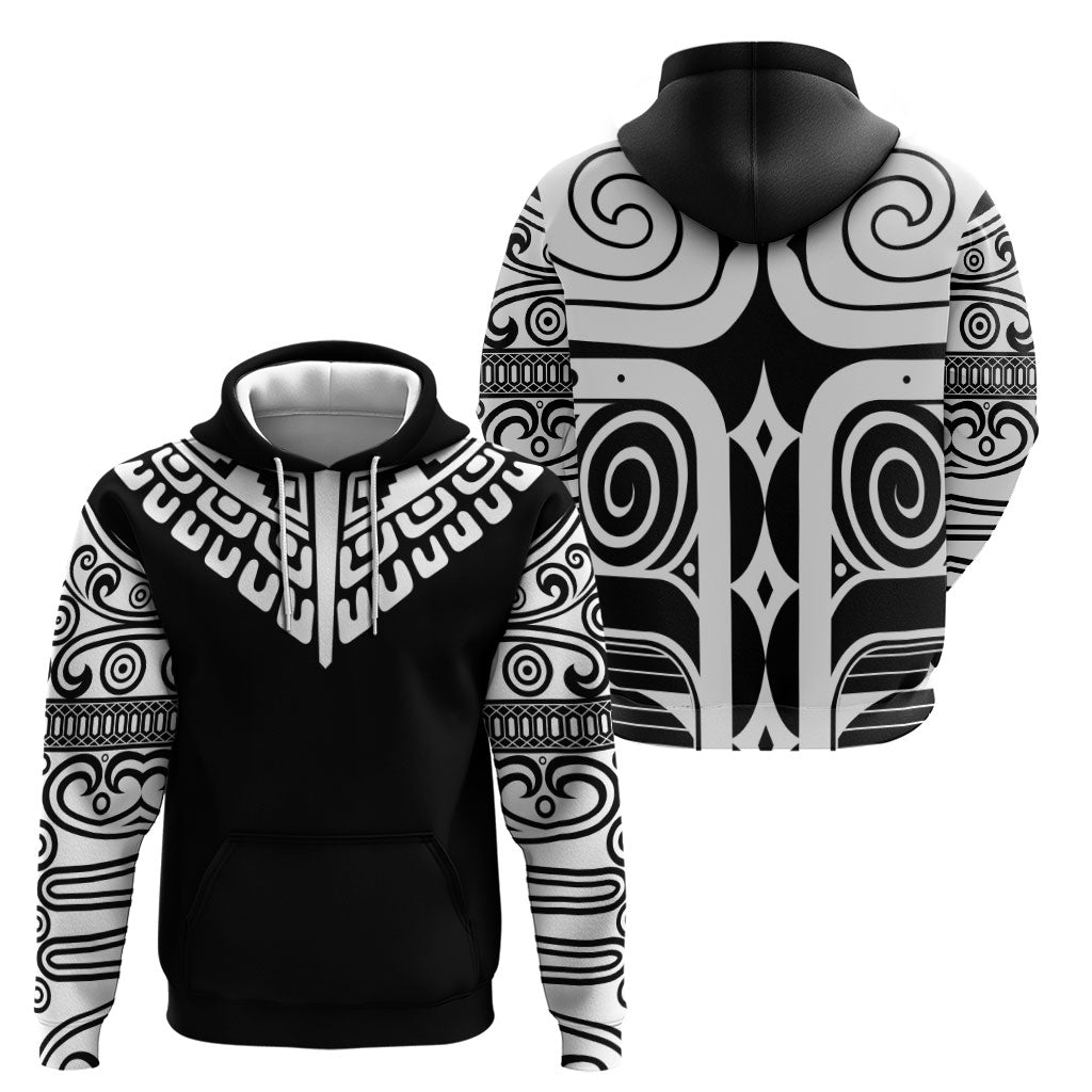 Japan Indigenous Jomon Tattoo Inspiration Zip Hoodie Black Version