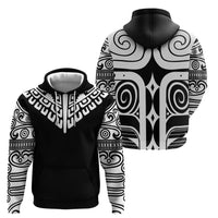 Japan Indigenous Jomon Tattoo Inspiration Zip Hoodie Black Version