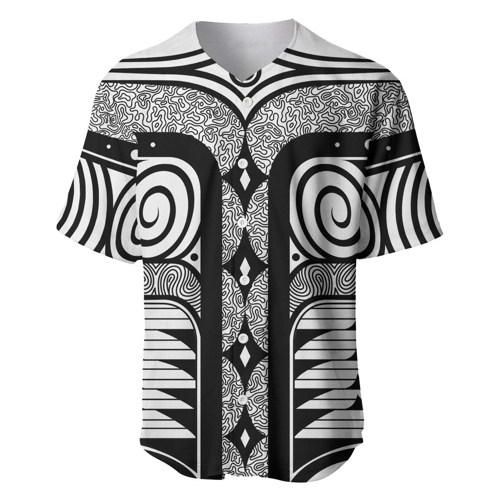 Japanese Indigenous Baseball Jersey Jomon Tribal Inspired White