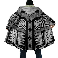 Japanese Indigenous Cloak Jomon Tribal Inspired White