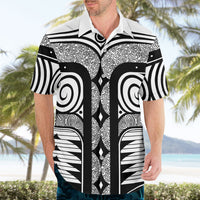 Japanese Indigenous Hawaiian Shirt Jomon Tribal Inspired White