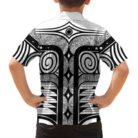 Japanese Indigenous Hawaiian Shirt Jomon Tribal Inspired White