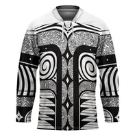 Japanese Indigenous Hockey Jersey Jomon Tribal Inspired White