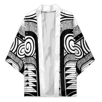 Japanese Indigenous Kimono Jomon Tribal Inspired White