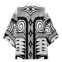 Japanese Indigenous Kimono Jomon Tribal Inspired White