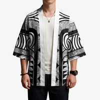 Japanese Indigenous Kimono Jomon Tribal Inspired White