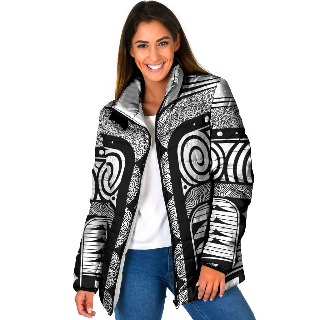 Japanese Indigenous Padded Jacket Jomon Tribal Inspired White