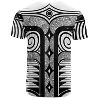 Japanese Indigenous T Shirt Jomon Tribal Inspired White