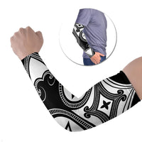 Japanese Indigenous Arm Sleeves Jomon Tribal Inspired Black