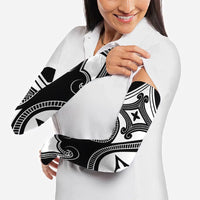 Japanese Indigenous Arm Sleeves Jomon Tribal Inspired Black