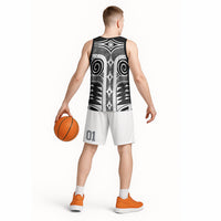 Japanese Indigenous Basketball Jersey Jomon Tribal Inspired Black