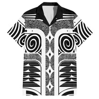 Japanese Indigenous Hawaiian Shirt Jomon Tribal Inspired Black