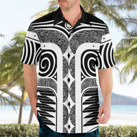 Japanese Indigenous Hawaiian Shirt Jomon Tribal Inspired Black