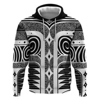Japanese Indigenous Hoodie Jomon Tribal Inspired Black