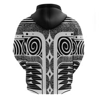 Japanese Indigenous Hoodie Jomon Tribal Inspired Black
