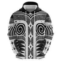 Japanese Indigenous Hoodie Jomon Tribal Inspired Black