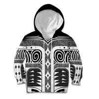 Japanese Indigenous Kid Hoodie Jomon Tribal Inspired Black