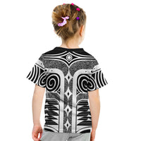 Japanese Indigenous Kid T Shirt Jomon Tribal Inspired Black