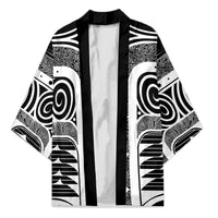 Japanese Indigenous Kimono Jomon Tribal Inspired Black
