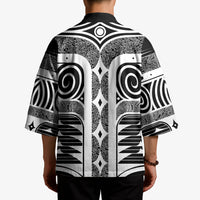 Japanese Indigenous Kimono Jomon Tribal Inspired Black