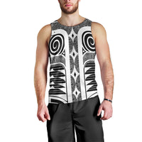 Japanese Indigenous Men Tank Top Jomon Tribal Inspired Black