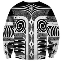 Japanese Indigenous Sweatshirt Jomon Tribal Inspired Black