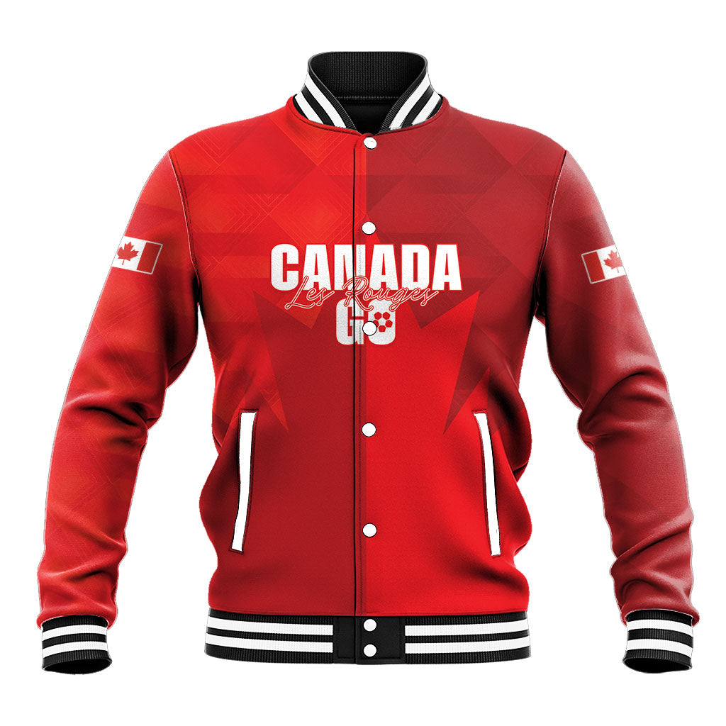 Custom Canada Football 2026 Baseball Jacket Les Rouges Making History