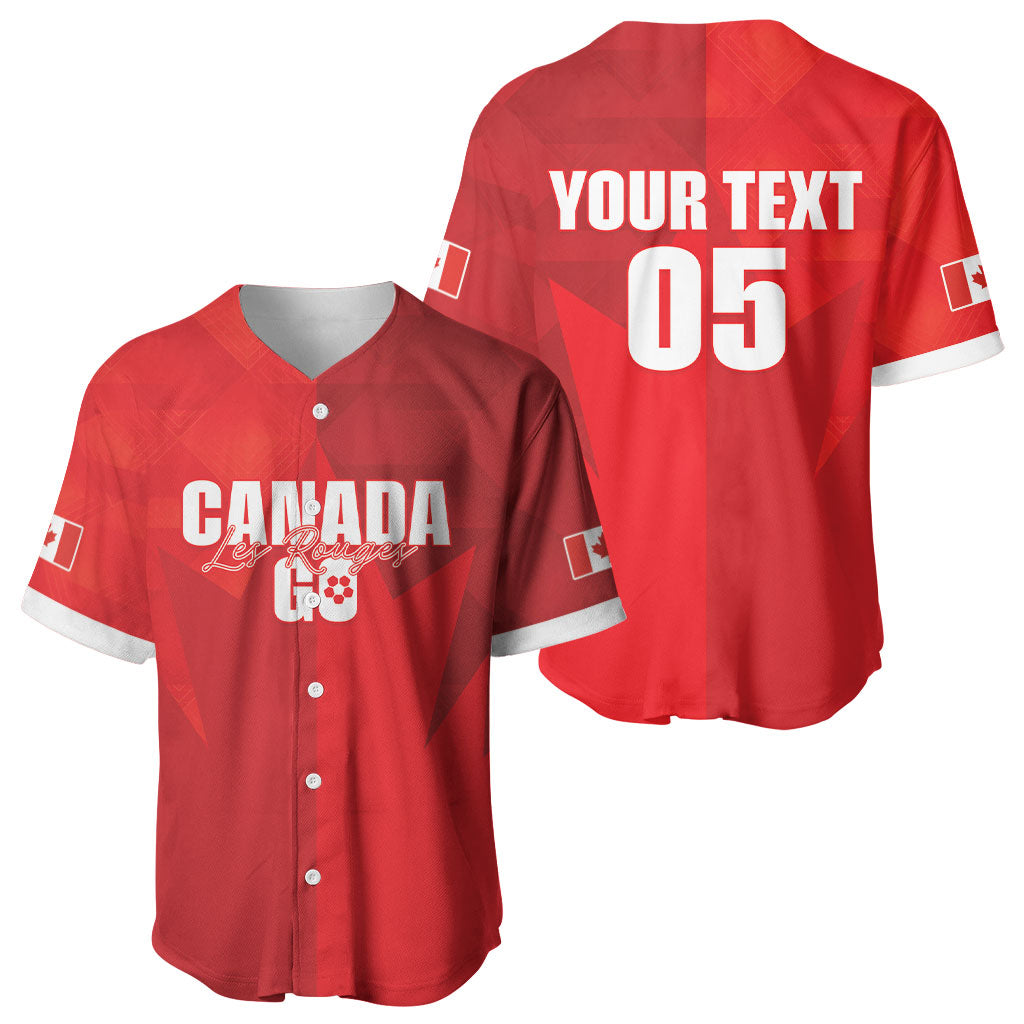 Custom Canada Football 2026 Baseball Jersey Les Rouges Making History