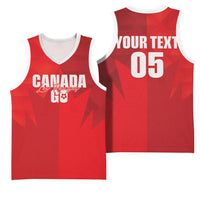 Custom Canada Football 2026 Basketball Jersey Les Rouges Making History