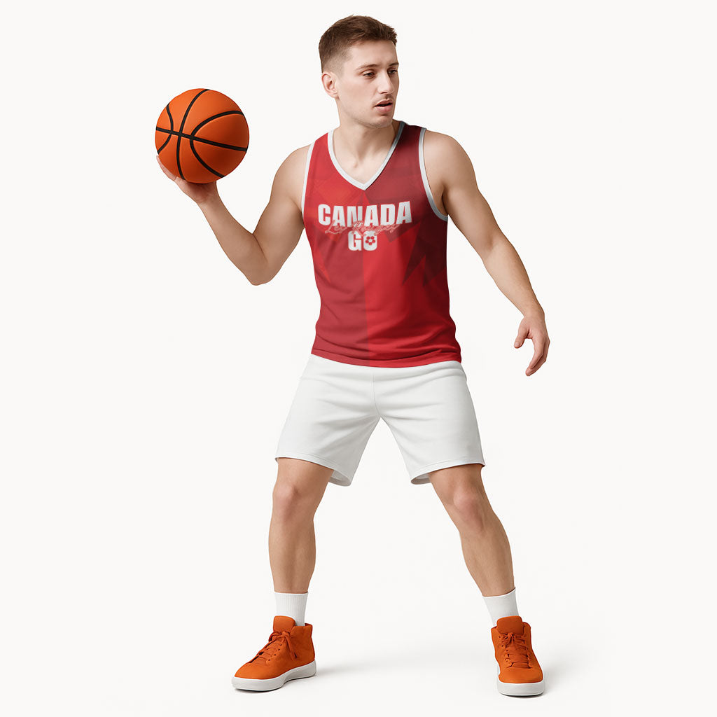 Custom Canada Football 2026 Basketball Jersey Les Rouges Making History