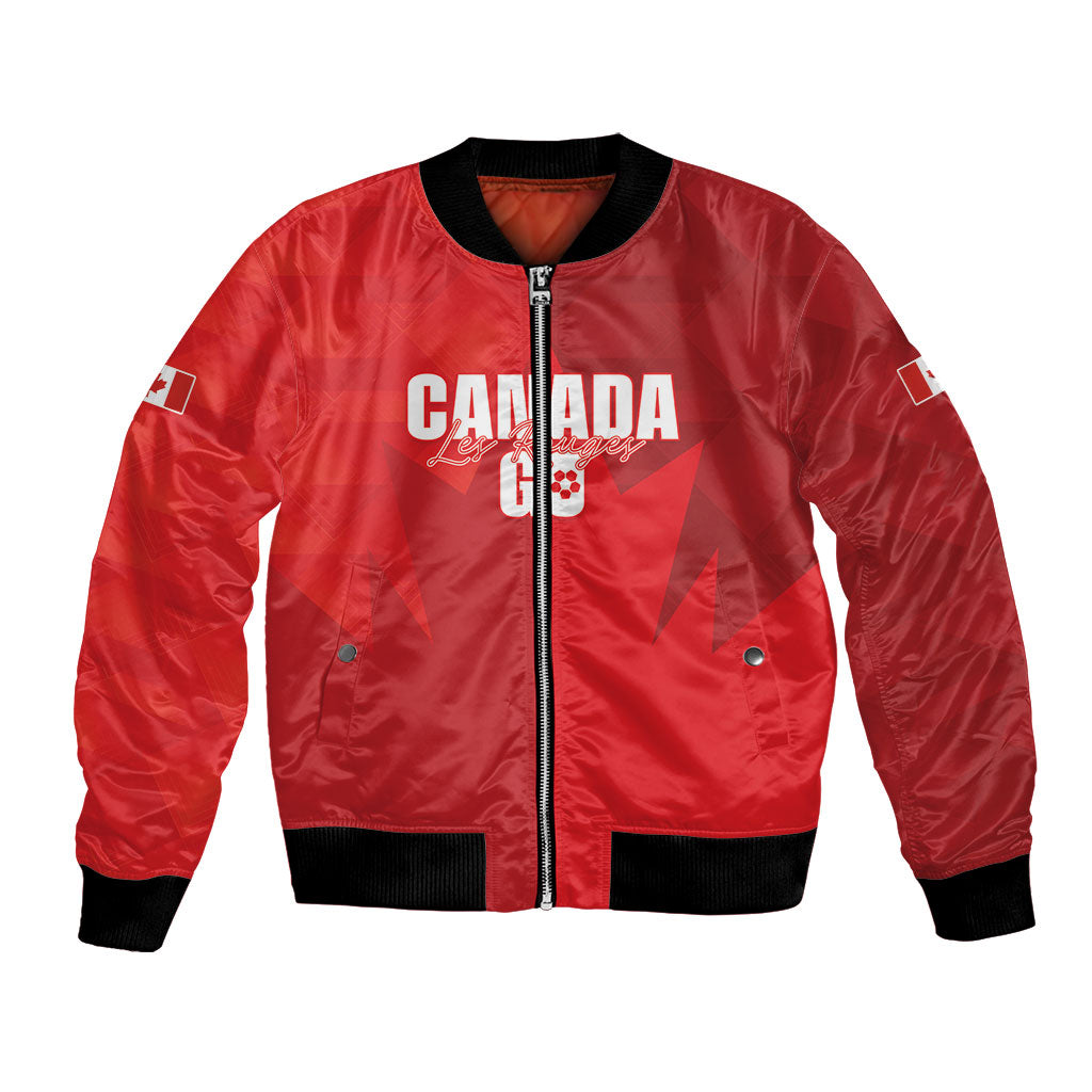 Custom Canada Football 2026 Bomber Jacket Les Rouges Making History